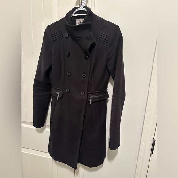 Black Vero Moda Sructured Fall Coat - Size XS - Picture 3 of 6